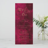 Bourgondische passie gelofte vernieuwing kaart (Staand voorkant)