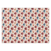 Bourgondische perziken en blauwe papaver tafelkleed (Voorkant (Horizontaal))