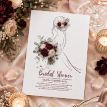 Bourgondische Pioen Bloemen Bruidsdouche 