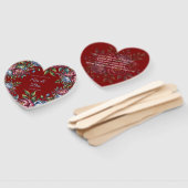 Bourgondische pioen en blauw Roos bruiloft Handwaaier (Niet-gemonteerd)