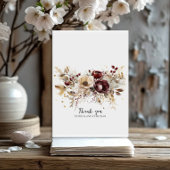 Bourgondische pioenen elegante bruiloft uitnodigin kaart