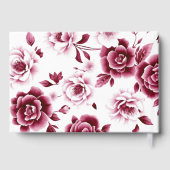 Bourgondische pioenen en drievoudig grensmeisje Do Gastenboek (Achterkant)