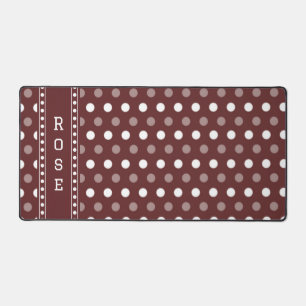 Bourgondische polka stippen bureaumat