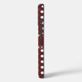 Bourgondische polka stippen Case-Mate iPhone case (Achterkant / Links)