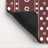 Bourgondische polka stippen muismat (Hoek)