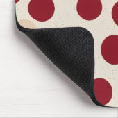 Bourgondische polka stippen muismat (Hoek)