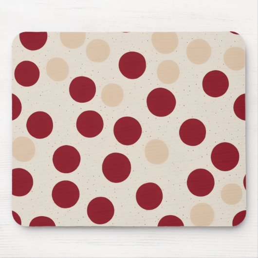 Bourgondische polka stippen muismat (Voorkant)