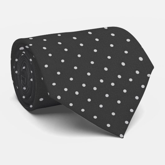 Bourgondische polka stippen stropdas (Opgerold)