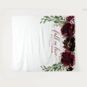 Bourgondische Pompoen Verliefd Worden Achtergrond Wandkleed (Voorkant (horizontaal))