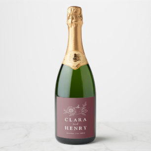 Bourgondische Pompoen Zonnebloem Trouw Champagneti Sparkling Wijnetiket