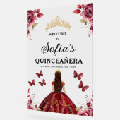 Bourgondische prinses Quinceañera Verjaardag Welko Acryl Bord (Hoek)