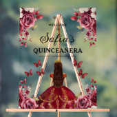 Bourgondische prinses Quinceañera Verjaardag Welko Acryl Bord (Neutraal)