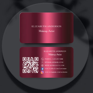 Bourgondische QR-code sociale media Instagram Face Visitekaartje
