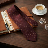 Bourgondische Renaissance Micro Jacquard Stropdas