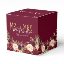 Bourgondische rode bloemige hand geletterde rustie