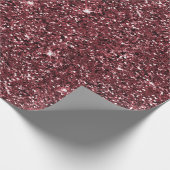 Bourgondische rode glitter cadeaupapier (Hoek)