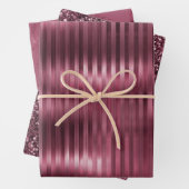 Bourgondische rode glitter inpakpapier vel (In situ)