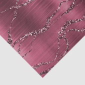 Bourgondische rode glitter strepen tissuepapier (Detail)