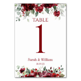 Bourgondische rode pioen eucalyptus groen bruiloft kaart