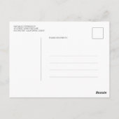 Bourgondische rode pioen gouden verjaardag dank u briefkaart (Achterkant)