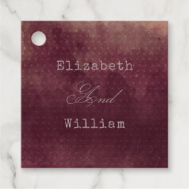 Bourgondische rode wijn Waterverf Herfst herfstbru Bedankjes Labels