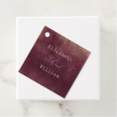 Bourgondische rode wijn Waterverf Herfst herfstbru Bedankjes Labels (In situ)