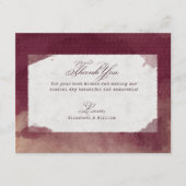 Bourgondische rode wijn Waterverf rustieke herfst  Informatiekaartje (Voorkant)