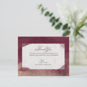 Bourgondische rode wijn Waterverf rustieke herfst  Informatiekaartje (Staand voorkant)