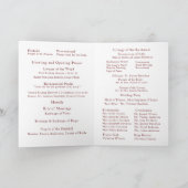 Bourgondische Roos-corsage Nuptial Mass met foto Programma (Binnen)