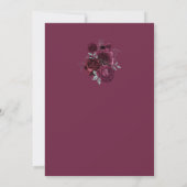 Bourgondische Rozen Betrokkenheid Kaart (Achterkant)