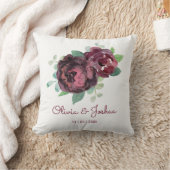 Bourgondische Rozen bruiloft Kussen (Deken)