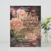 Bourgondische  Rozen geschilderd in oud goud (Staand voorkant)