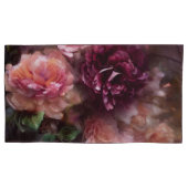 Bourgondische  Rozen geschilderd in oude Nederland Kussensloop (Voorkant-Links)