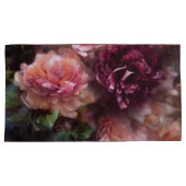 Bourgondische  Rozen geschilderd in oude Nederland Kussensloop (Voorkant-Rechts)