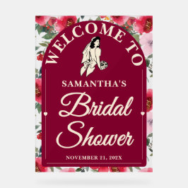 Bourgondische Rozen Herfst Vrijgezellenfeest Welko Acryl Bord