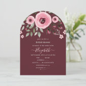 Bourgondische Rozen Kaart (Staand voorkant)