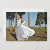 Bourgondische Rozen Marmeren Quinceanera bedankkaa Kaart (Achterkant)