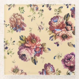  Bourgondische Rozen Onderzetter Glazen Onderzetter