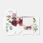 Bourgondische rustieke bloemenkraam voor baby Cust Bedankdoosjes (Uitgevouwen)