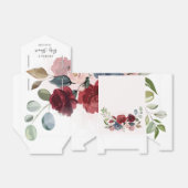 Bourgondische Rustieke Bloemenkraam voor Babyfeest Bedankdoosjes (Uitgevouwen)