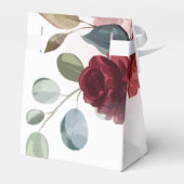 Bourgondische Rustieke Bloemenkraam voor Babyfeest Bedankdoosjes (Achterkant)