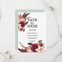 Bourgondische Sangria Trouw Save the Dates