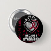 Bourgondische sikkelcelbewustheidsposten Uncle Sup Ronde Button 5,7 Cm (Voorkant /achterkant)