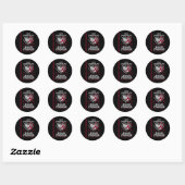 Bourgondische sikkelcelbewustmakingsitems Verpleeg Ronde Sticker (Vel)