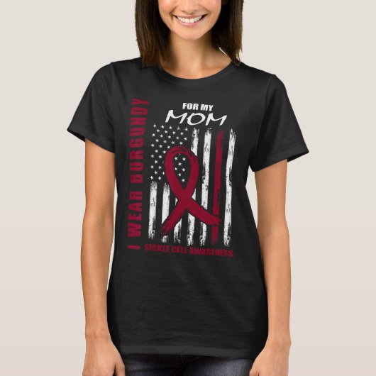 Bourgondische sikkelcelbewustzijn Shirt moeder Ame (Voorkant)