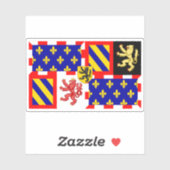 Bourgondische staatsvlag sticker (Vel)