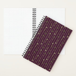Bourgondische Strepen Hardcover Notitieboek