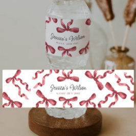 Bourgondische strik  waterfles etiket