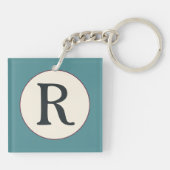 Bourgondische Tegel Sleutelhanger (Achterkant)