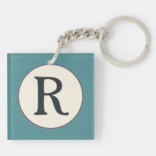 Bourgondische Tegel Sleutelhanger (Achterkant)